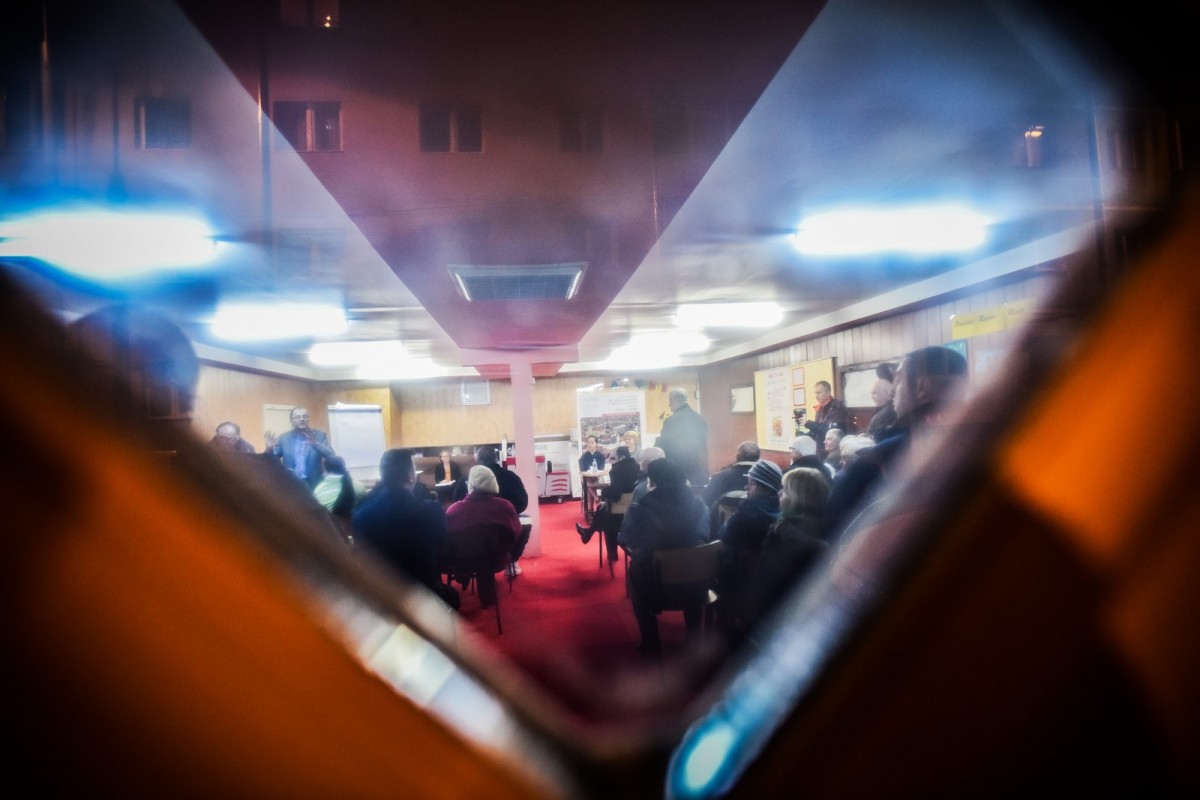GALERIE FOTO - Marile probleme ale sibienilor din Vasile Aaron. Cea mai vocală întâlnire