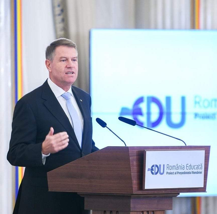 Klaus Iohannis:”Dacă vrem să avem oameni bine pregătiți și politicieni bine pregătiți, atunci trebuie să avem oameni educați”