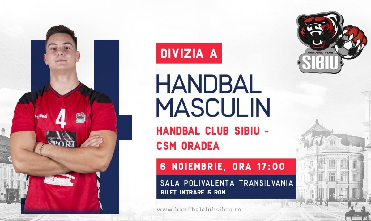 Handbal Club Sibiu joacă în această după-amiază cu CSM Oradea
