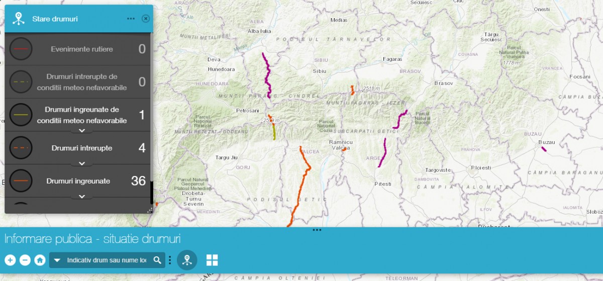 Șoferii pot vedea starea drumurilor naţionale în timp real pe harta online lansată de CNAIR