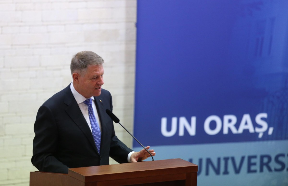 Președintele Iohannis, la ULBS-50 de ani: „Transformarea Sibiului în centru universitar a fost o bucurie pentru locuitorii orașului”