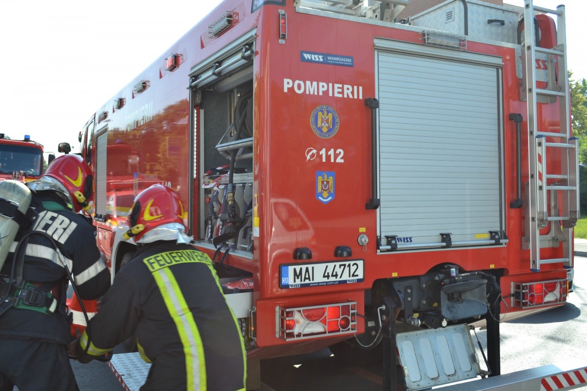 Sezonul incendiilor: Dumbrăveni și Laslea, în prima zi din an