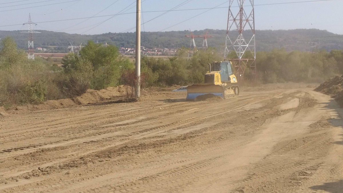 FOTO A început construcția autostrăzii Sibiu-Pitești