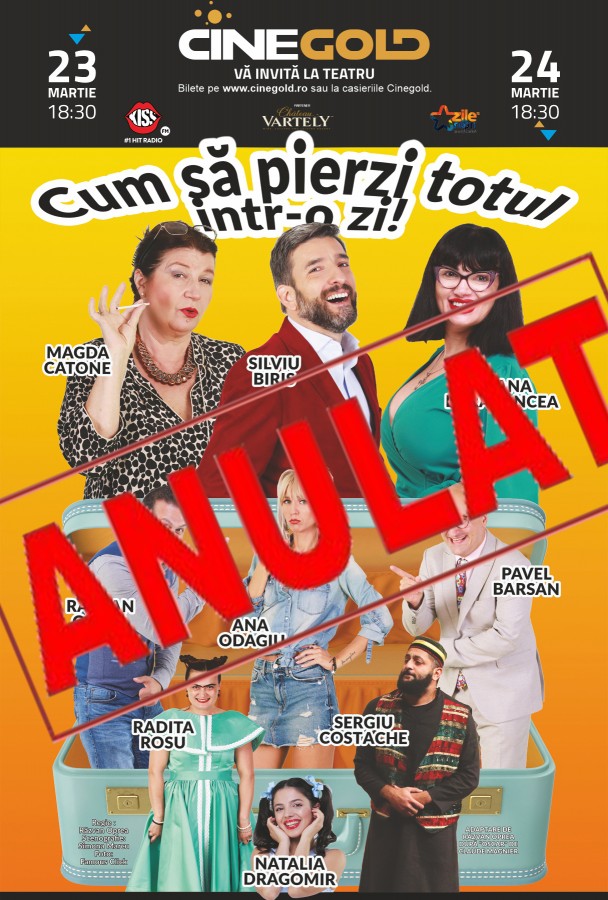 Spectacol anulat la CineGOLD din cauza restricțiilor impuse de COVID-19