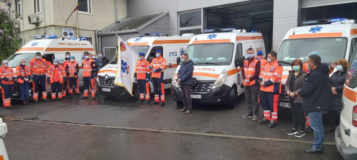 Ambulanța Sibiu: Moment de reculegere pentru al doilea ambulanțier decedat la Suceava