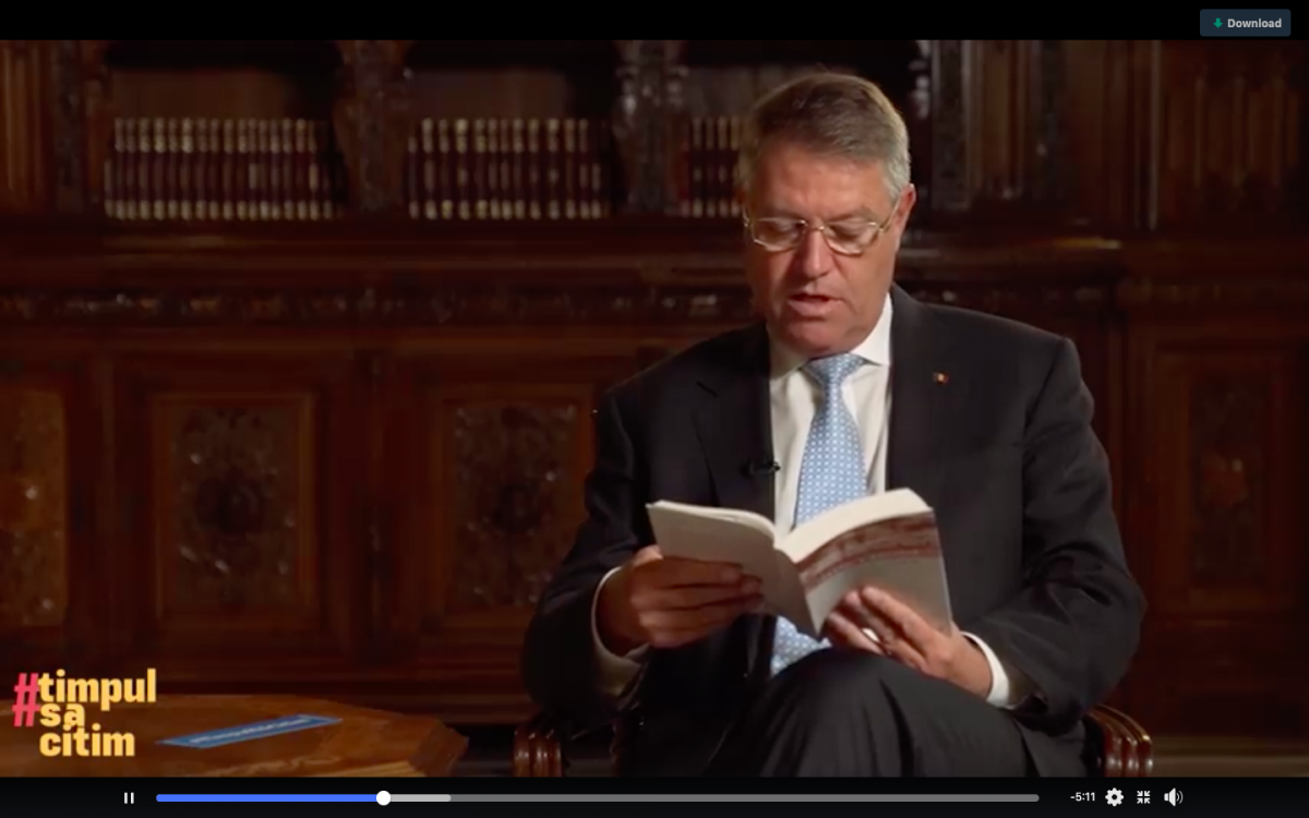 Președintele Iohannis lansează o provocare pentru toți românii: Citește și dă mai departe