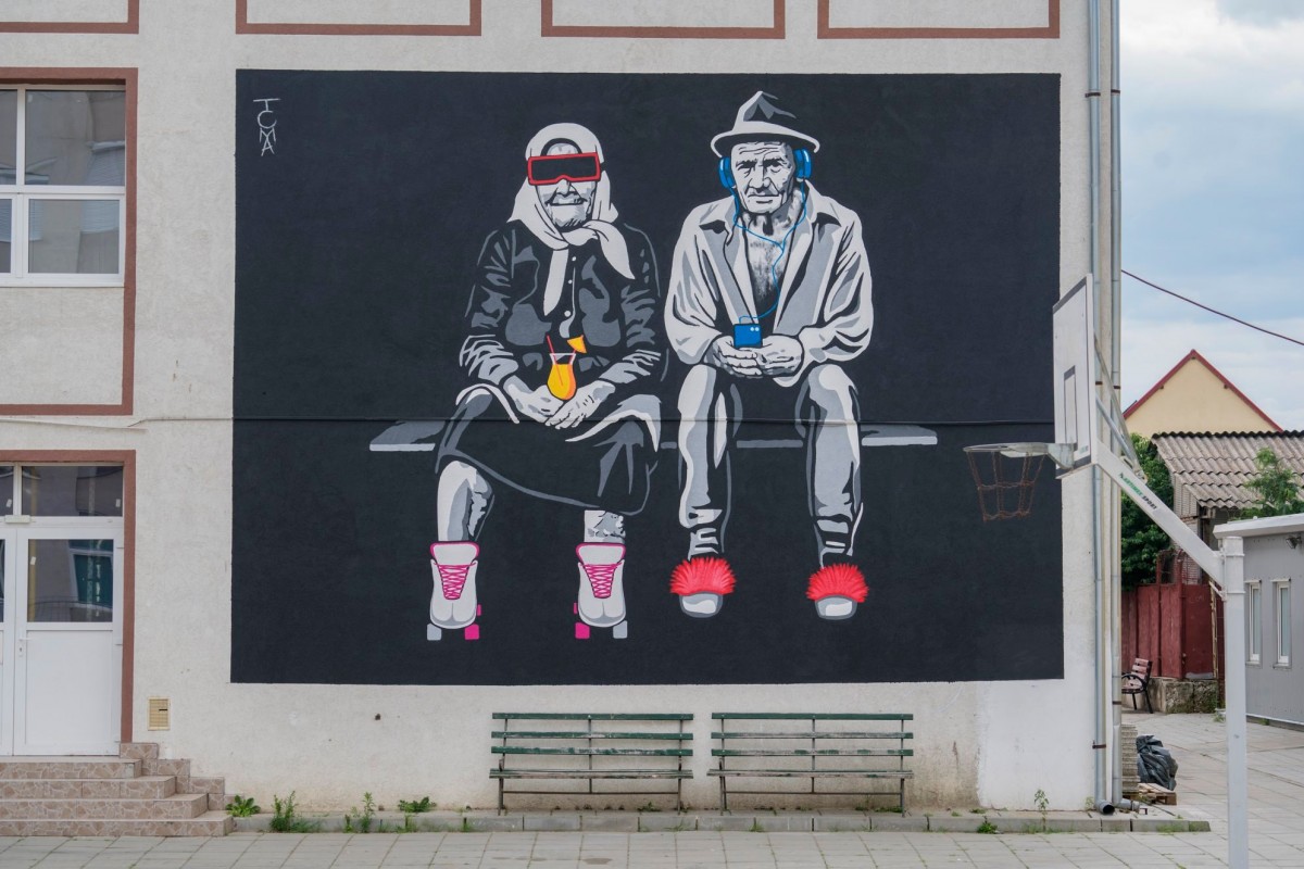 GALERIE FOTO – Sibiul după Street Art. Orașul n-a arătat nicicând mai colorat