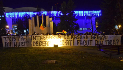 Suporterii sibieni au comemorat eroii Revoluției. ”Au murit degeaba, ce-ați făcut din țară?”