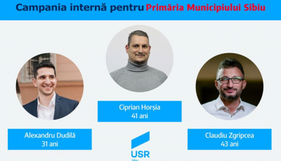 Trei USR-iști intră în finala pentru candidatura la Primăria Sibiu