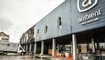 Prima reacție a conducerii Ambient după incendiu: Magazinul va redeveni unul de referință pentru comunitatea sibiană