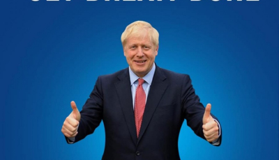 Boris Johnson a obţinut majoritatea în Parlamentul britanic. 