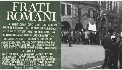 Istoria primului afiș prin care sibienii au fost chemați la Revoluție. ”Am spălat înfrigurat manifestele în baie. În dormitor se întâmplau alte lucruri”