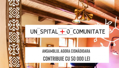 Ansamblul Agora Cisnădioara donează 50.000 de lei campaniei ”Un spital - O comunitate”