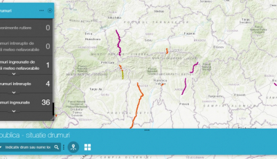 Șoferii pot vedea starea drumurilor naţionale în timp real pe harta online lansată de CNAIR