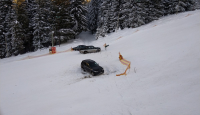 Amendă de 2000 de lei pentru șoferul care a blocat pârtia de la Oncești cu mașina