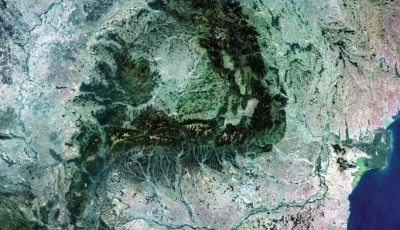 România, văzută din spațiu de satelitul european Sentinel2