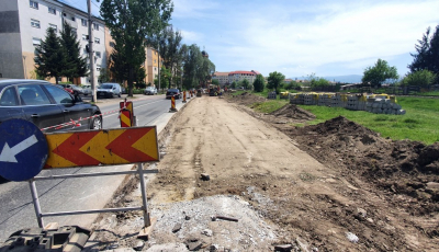 Au început lucrările de amenajare a primului ”coridor de deplasare cu bicicleta” din Sibiu