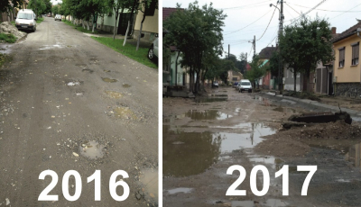 Studiu de caz. După doi ani de modernizare, o stradă arată mai rău ca la început. „Trec săptămâni în care nimic «nu mișc㻓