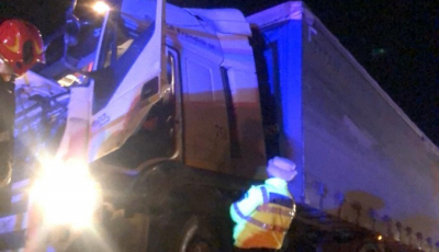 Trafic îngreunat pe DN 7, Sibiu-Rm. Vâlcea, din cauza unui șofer de TIR băut