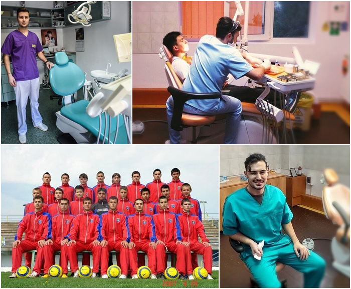 De pe terenul de fotbal, în cabinetul stomatologic: mingea – “albinuţa” şi golul – zâmbetul pacientului