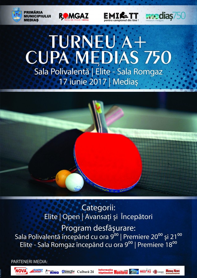 Cupa Mediaș 750 la tenis de masă