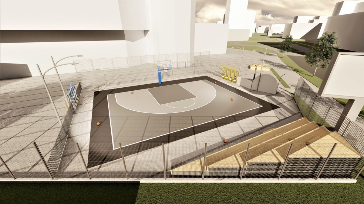 Sala Transilvania construiește primul teren de baschet 3x3 din Sibiu, în memoria lui Elemer Tordai