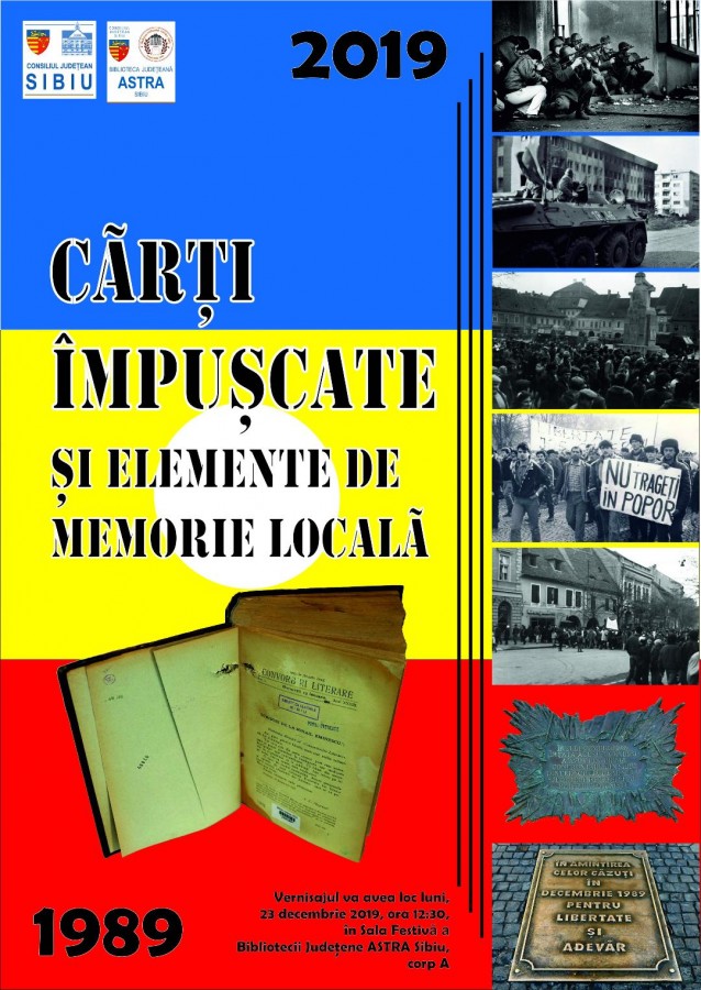 Vernisajul expoziției „Cărți împușcate și elemente de istorie locală” la Biblioteca Județeană ASTRA Sibiu