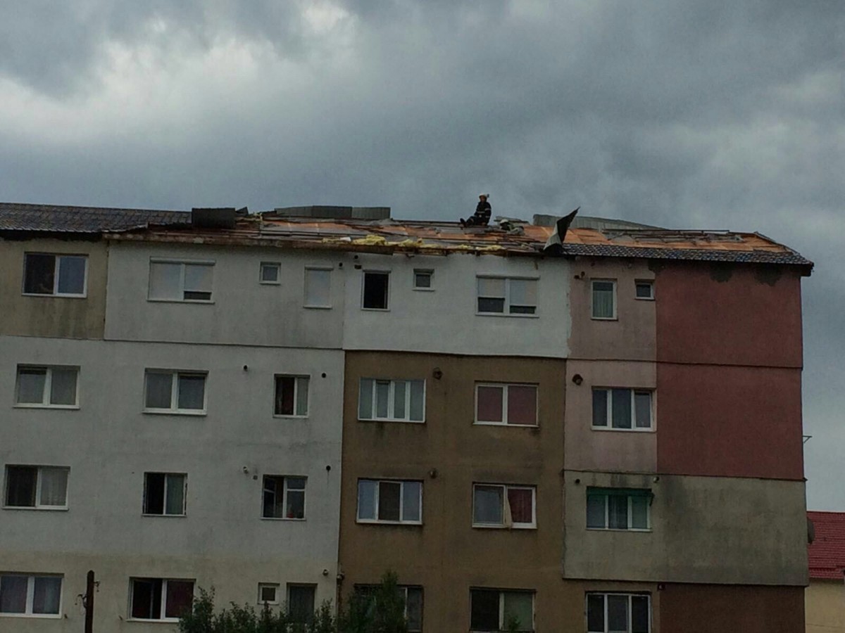 Cod galben de vânt și viscol în jumătatea sudică a județului