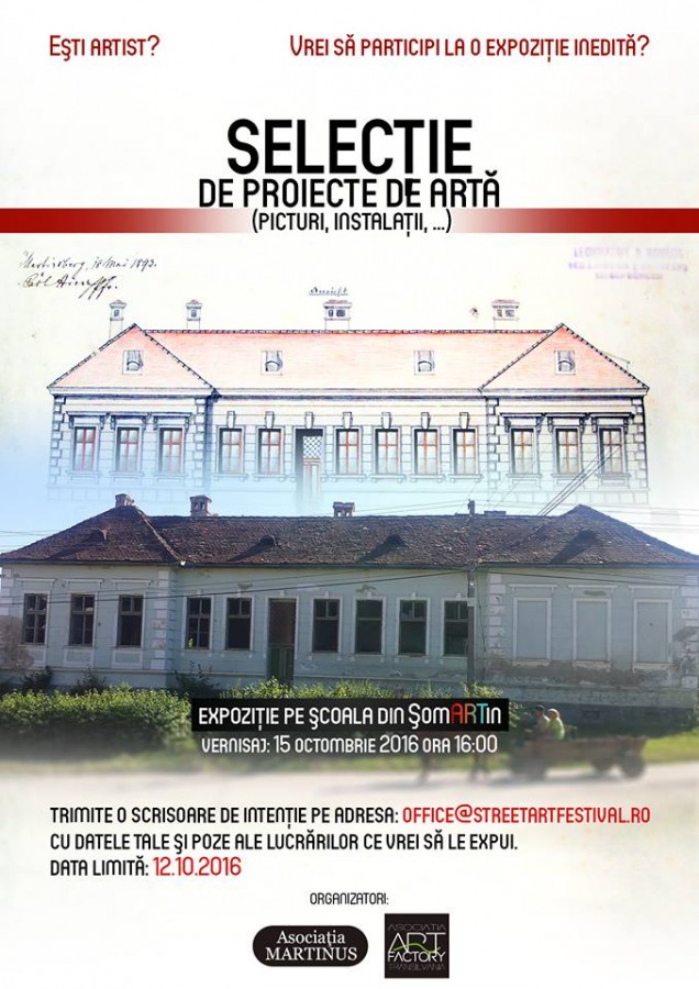 Artiștii se pot înscrie la o selecție de proiecte de artă