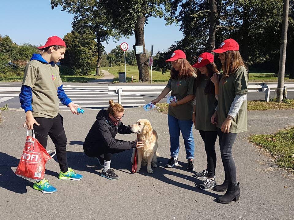 Proiect Rotary Sibiu: 250 de sibieni instruiți să strângă mizeria după câinii lor 