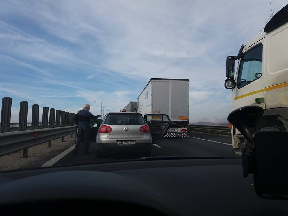 Încă un accident pe A1, în mai puțin de două ore