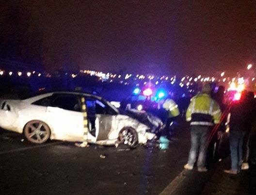 FOTO Accident la ieşirea din Mediaş. Se circulă normal pe DN 14