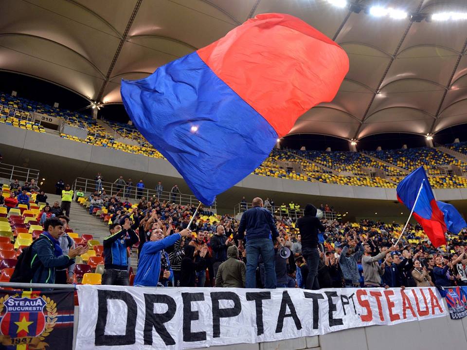 Suporterii Stelei ies în stradă la Sibiu. Îl susțin pe Becali