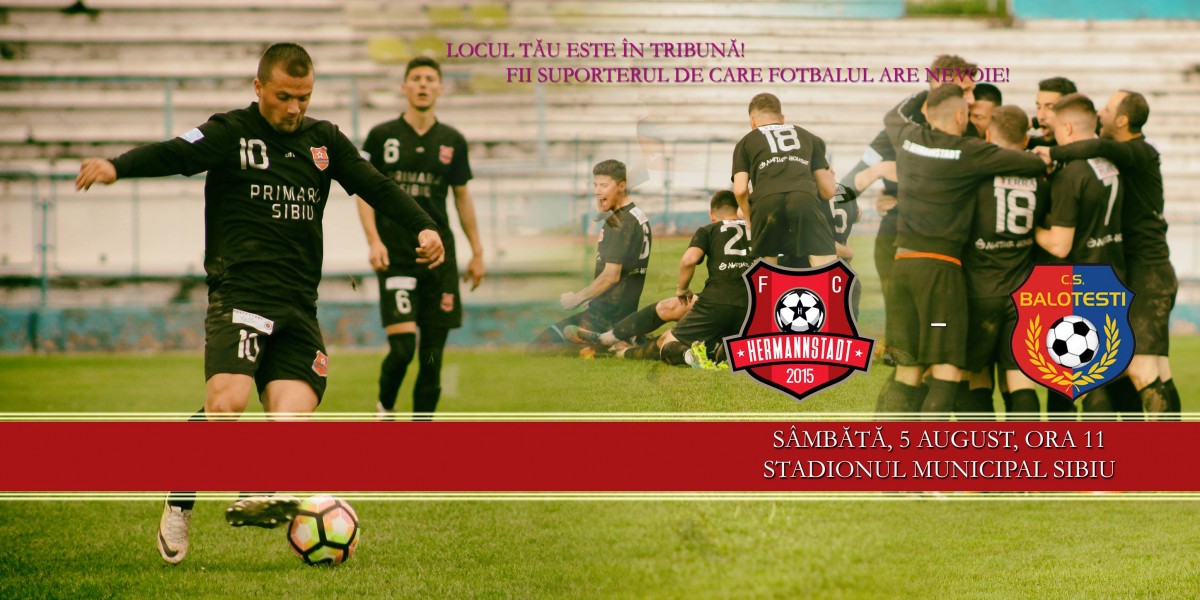 FC Hermannstadt scoate la vânzare biletele pentru debutul în Liga 2