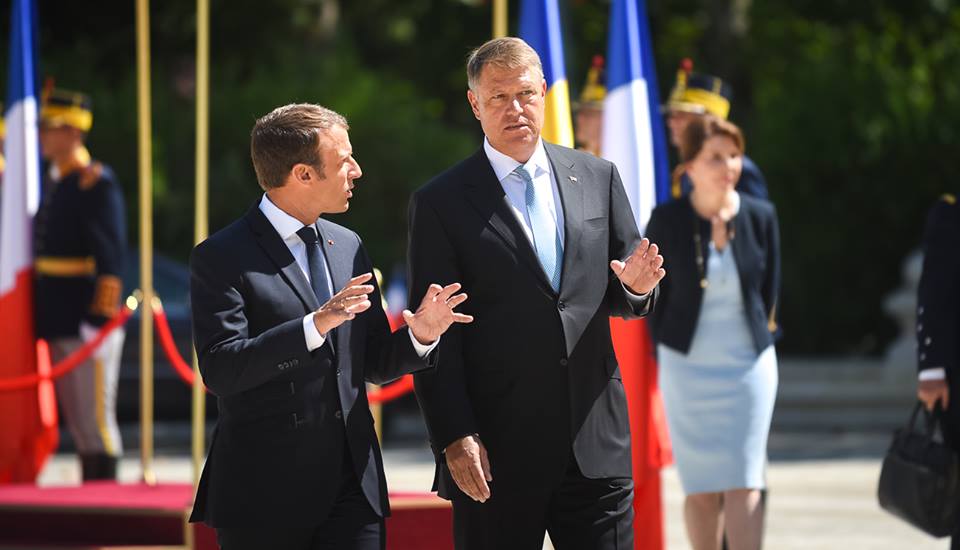 Foto Video. Întâlnire Macron - Iohannis. Franța sprijină intrarea României în spațiul Schengen