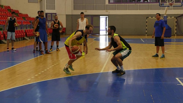 FOTO | CSU Sibiu, la primul antrenament oficial pentru noul sezon. Americanii si canadienii n-au sosit inca in Romania