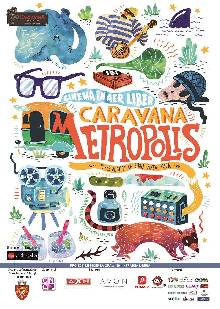 Caravana Metropolis aduce in Piata Mica cel mai mare cinematograf in aer liber din Romania