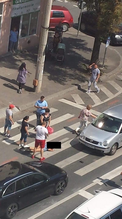 Accident grav pe Semaforului. Șoferița vinovată are 80 de ani