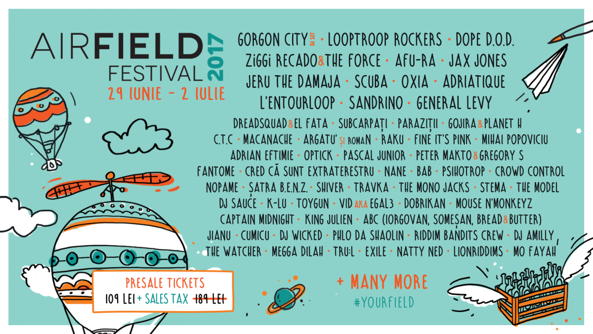 Airfield încheie line up-ul pentru ediția din 2017