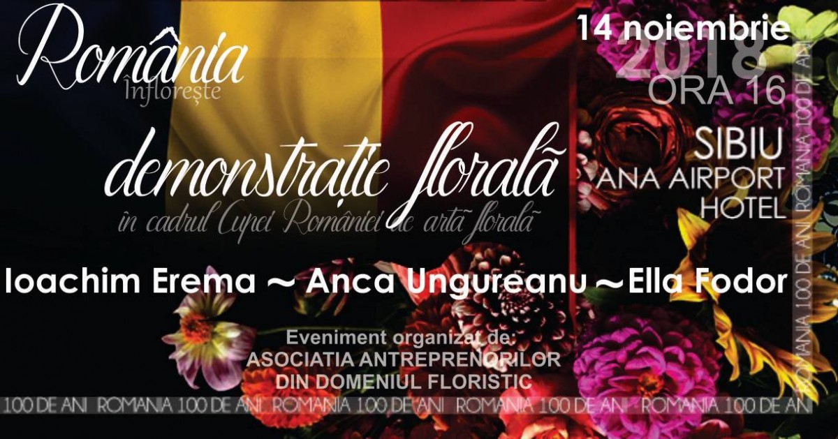 Sibiul organizează Cupa României. La artă florală