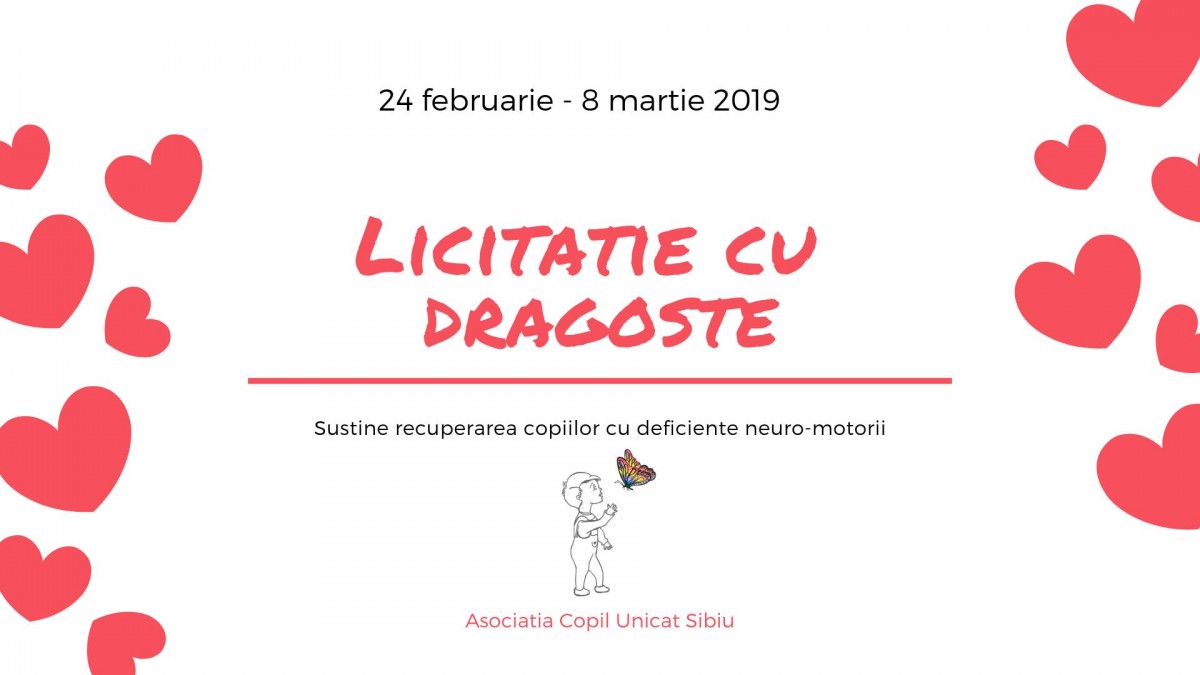 Licitație pe Facebook, pentru copiii cu deficiențe neuro-motorii