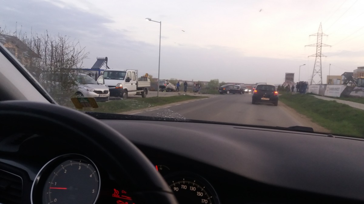 Accidentul din Cartierul Arhitecților, provocat de o șoferiță neatentă
