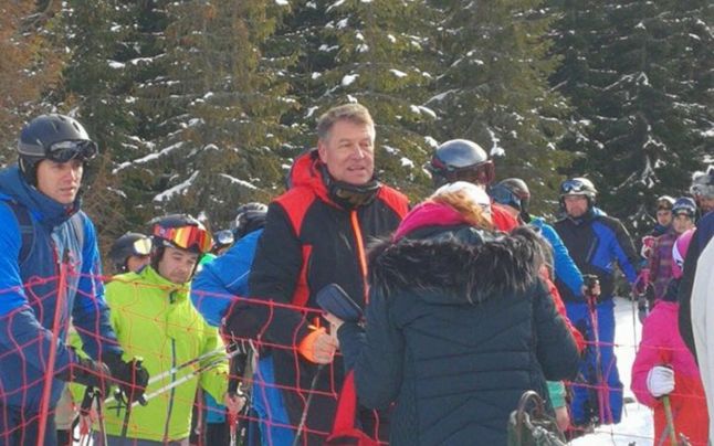 Iohannis a mers la schi. În Alba
