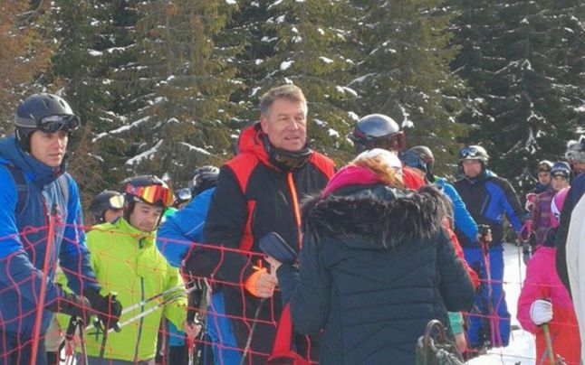 Iohannis a mers la schi. În Alba