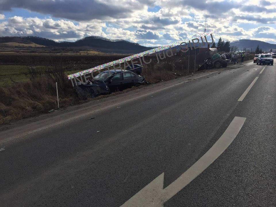 Încă un accident pe DN14. Trafic alternativ