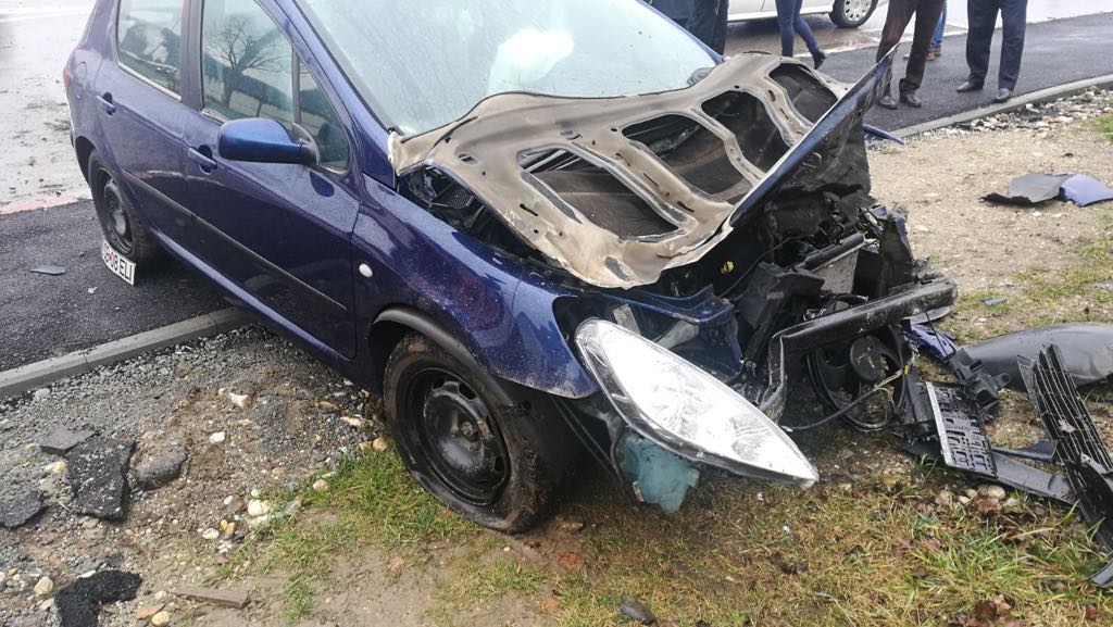 A intrat într-o conductă de gaz, la ieșirea de pe A1