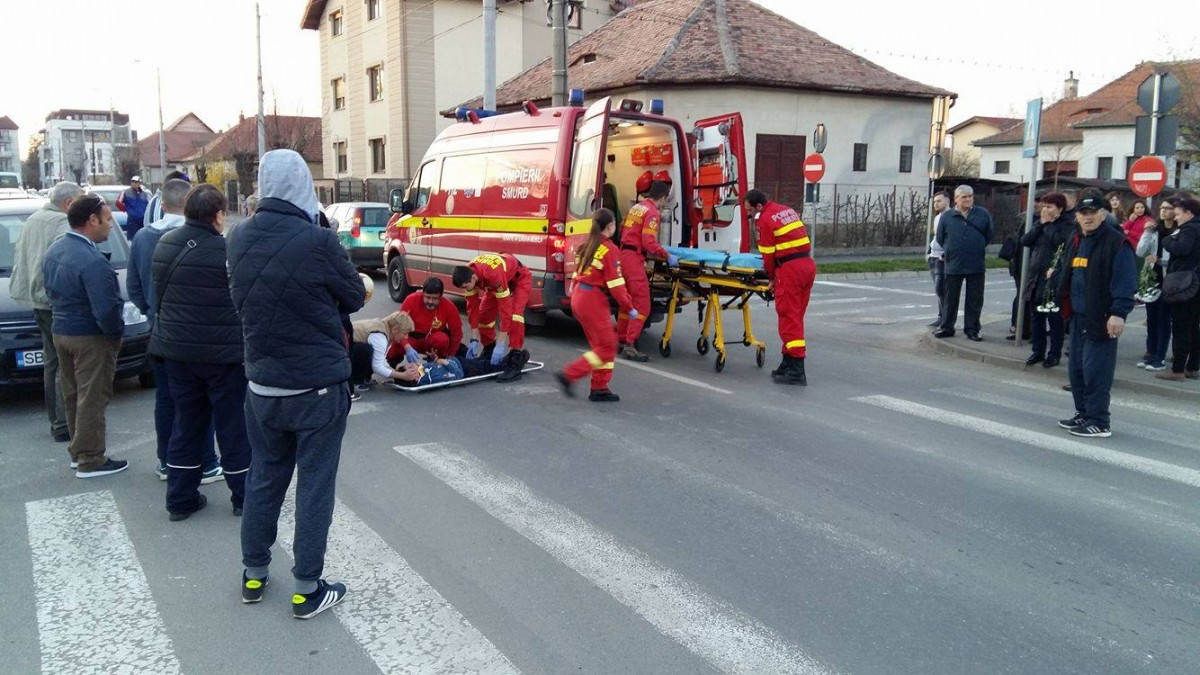 VIDEO, FOTO |Copil de 7 ani, rănit pe trecere