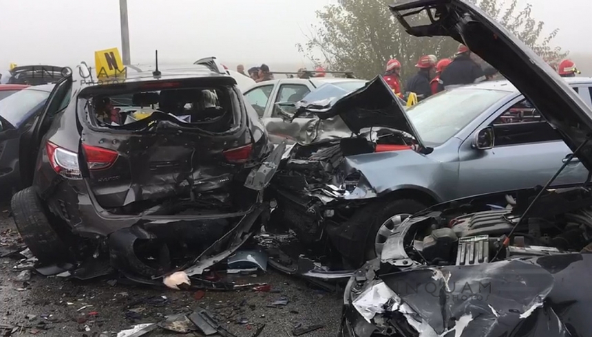 Bilanţul accidentului de pe A2 a ajuns la 4 morţi și 56 de persoane rănite FOTO/VIDEO