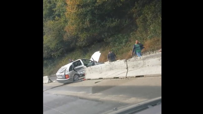 Accident cu victime pe DN7. Un șofer a pierdut controlul volanului