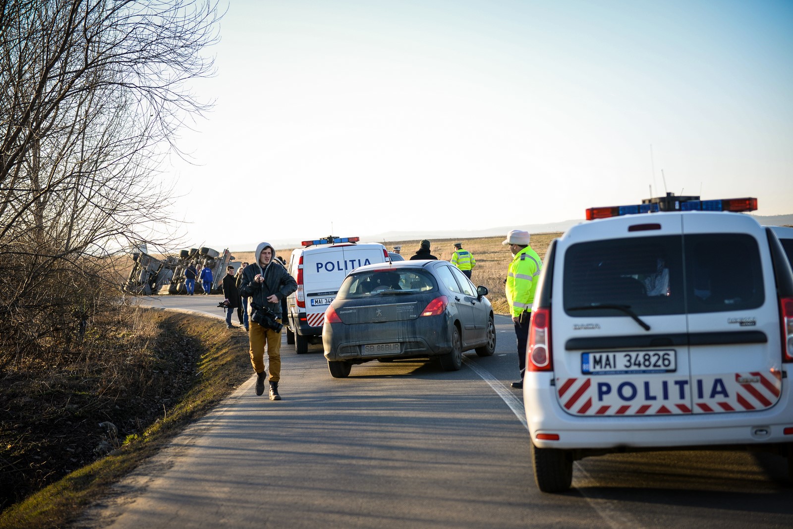 Accident cu trei mașini în Șeica Mare